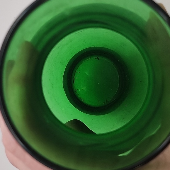 Vintage Anchor Hocking Green Vase 5.5" - Picture 7 of 8